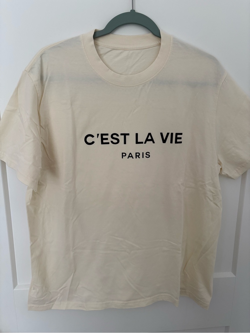 Short Sleeve Crewneck Tee — Cream